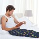 thumbnail image 5 of Fotbe Mardi Gras Carnival Pantalones de Pijama para Hombre, Pantalones de Dormir, Pantalones de Casa con Cintura Ajustable y Bolsillos-Large, 5 of 6