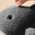 thumbnail image 2 of Pantuflas Divertidas De Algodón Con Tiburón Cute Shark Home Zapatos de felpa Cómoda zapatilla de algodón cálida y peluda (Gris 42 43), 2 of 8