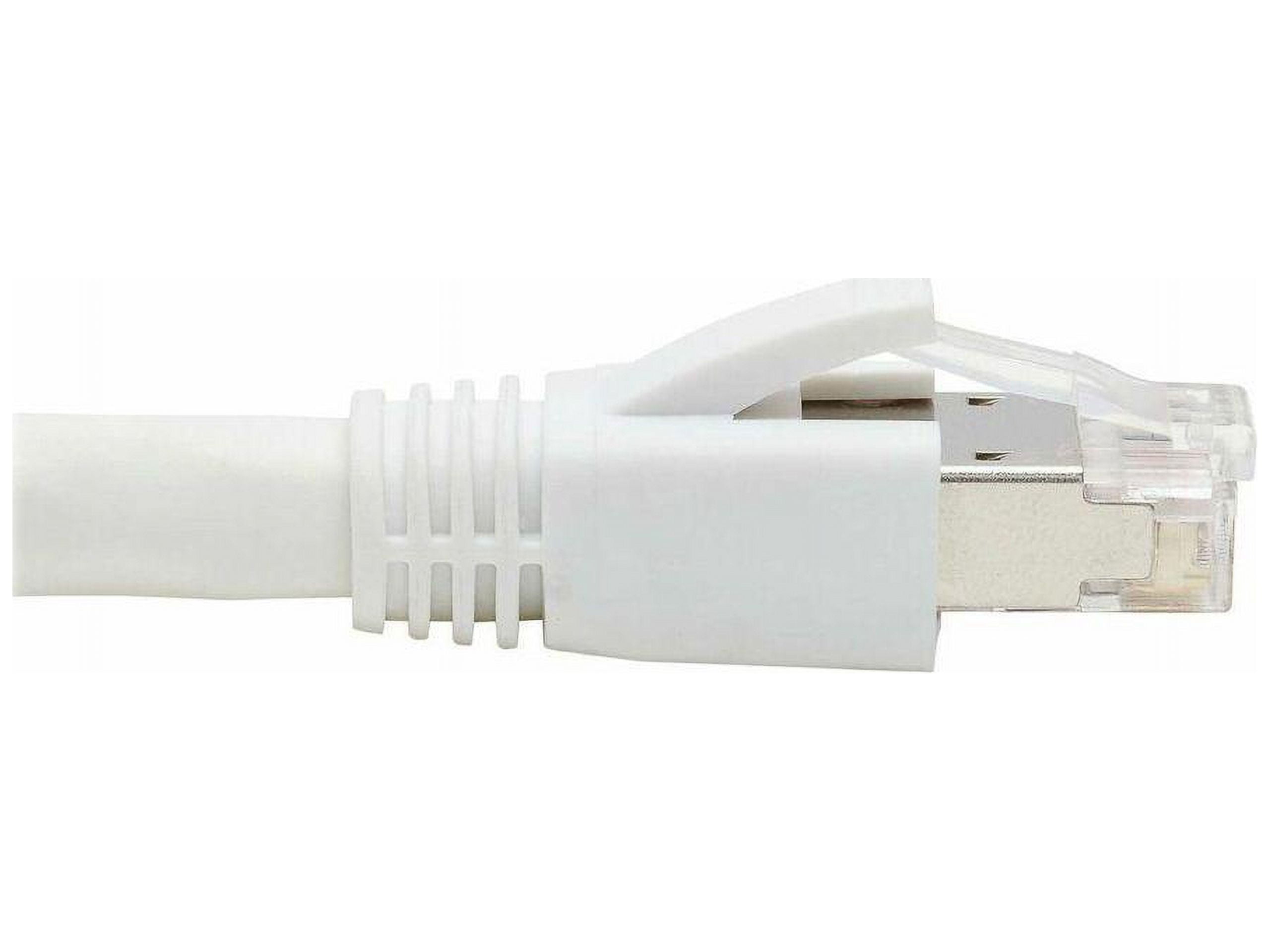 Eaton Tripp Lite Series Cat8 40G Snagless SSTP Ethernet Cable RJ45 M/M PoE White 10 ft. 3.1 m