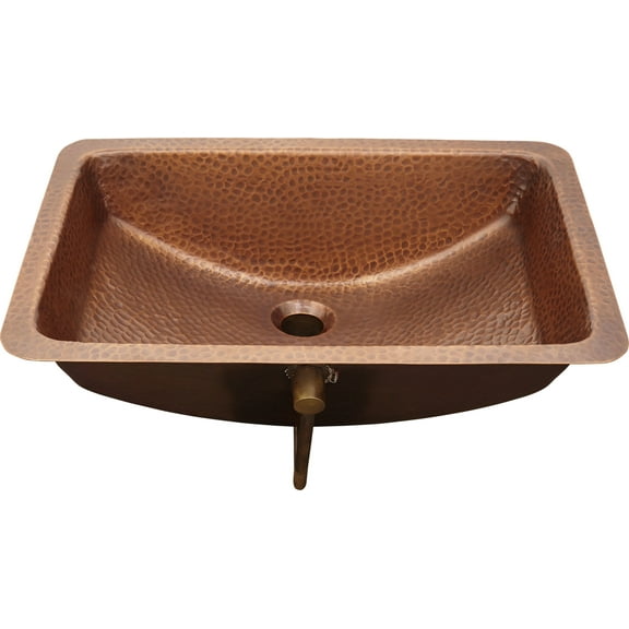 Thompson Traders BRU-2115HA Harwich 21" Copper Undermount  Bathroom Sink - Copper