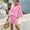 Pink, variant on Caywon Womens 2 Piece V-Neck Dolman Sleeve Top Elastic Waist Shorts Set Casual Loungewear Breathable Wrinkle-Free Loose Fit Conjunto de Ropa para Mujer