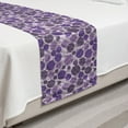 thumbnail image 2 of Flower Bed Runner, Floral Art with Rounds and Lavender Branches, Decorative Accent Bedding Scarf for Hotels Homes and Guestrooms, Twin, Mauve Blue Violet, by Ambesonne, 2 of 2