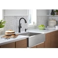 thumbnail image 2 of Kohler Alma 1.5 GPM Kitchen Faucet with Pull Down Sprayer & Soap Dispenser, Matte Black, 2 of 9