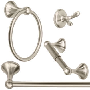 towel bar paper lakefront nickel accessory satin bath piece holder essential