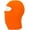 Orange, variant on Unisex 100% Cotton Full Face Balaclava, Black