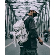 Travel Laptop Backpack Techwear Streetwear Anti Theft College School Slim Daypack Computer Bag Durable & Fits 15 Inch Laptop