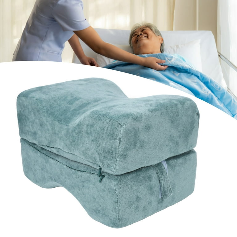 Almohada para piernas almohada para piernas reduccion de presion para dormir lateralmente para evitar decubito almohada para rodillas para pacientes postrados en cama ancianos mujeres embarazad Walmar...