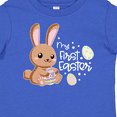 thumbnail image 4 of Inktastic My 1st Easter with Cute Brown Bunny and Easter Eggs Boys or Girls Baby T-Shirt, 4 of 5