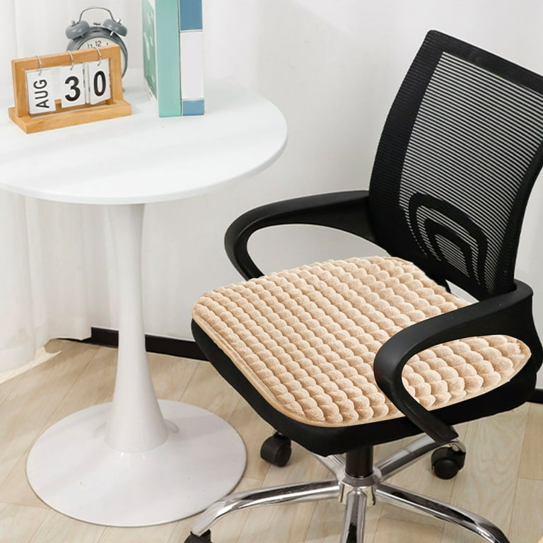 Matoen Plush Chair Cushion Memory Foam Pads with Ties Kitchen Non Slip Bottom Seat Cushions Machine Washable 18.5 x17.7 Walmart