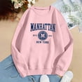 thumbnail image 2 of Women Blouses Women Jogging Suits Plain Ladies Sweatshirt Womens Sweatshirt Jacket with Hood Sweaters for Fall Womens Thick Pullover Sweaters Zip up Jacket Long Workout Hoodie Petite Hoodie Pink S, 2 of 3