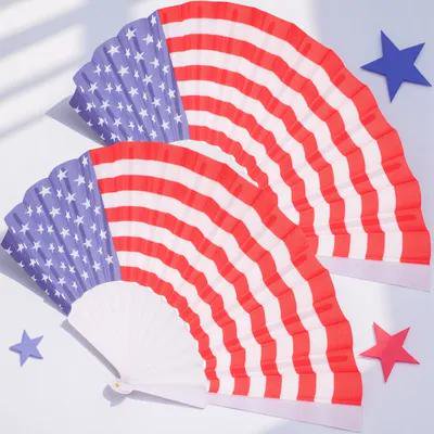 IDEANATEGRATE 2Ud Abanicos Portátiles Con Americana Ideales Para Patriótica