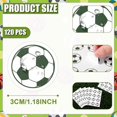 thumbnail image 2 of 120 piezas/10 hojas de pegatinas de fútbol, pegatinas de vinilo autoadhesivas para balones de fútbol, 2 of 5