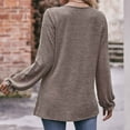 thumbnail image 5 of Brilliant Womens Shirts Blouse Women's Fashion Round Neck Long Sleeve Loose T-shirt Clearance Clothes under $5.00, 5 of 6