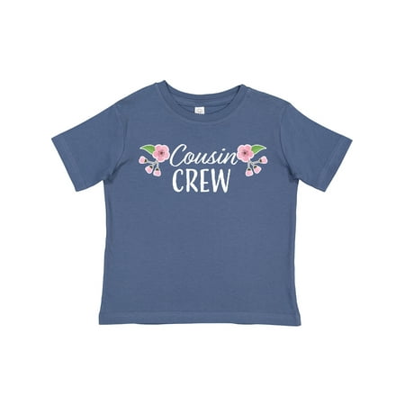 

Inktastic Cousin Crew with Flowers Gift Toddler Toddler Girl T-Shirt
