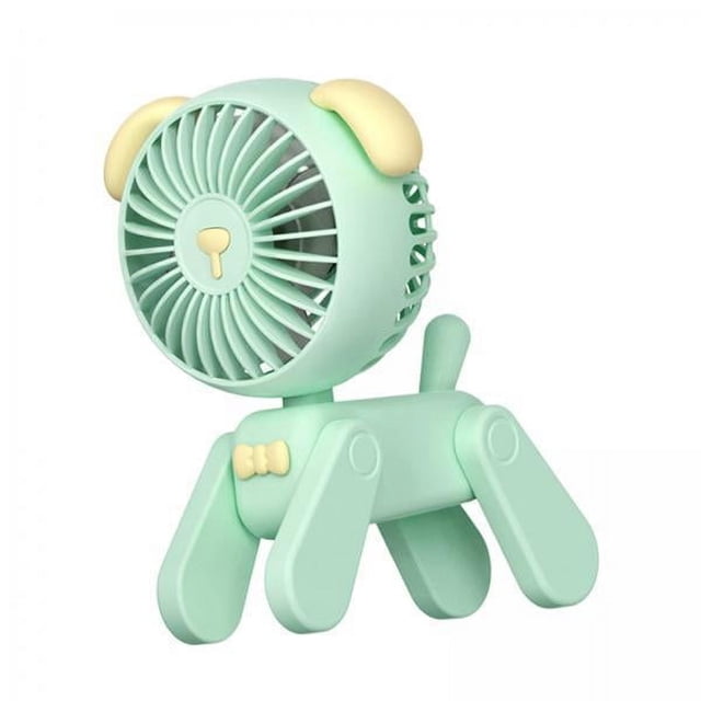 Ventilador portátil,Ventilador de escritorio USB eléctrico silencioso ajustable silencioso,Ventiladores de mesa de escritorio personales portátiles con forma de perro mascota,3 velocidades