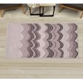 thumbnail image 1 of Tiles Decorative Rug, Gradient Colored Mosaic Waves Setting Antique Roman Royal Dated Retro Patterns, Quality Carpet for Bedroom Dorm and Living Room, 6 Sizes, Pale Rose, by Ambesonne, 1 of 1