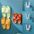 thumbnail image 4 of Non-punched bathroom simple slippers hook wall mounted bedroom neat shoe rack, 4 of 4