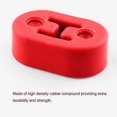 thumbnail image 3 of 4Pcs Universal 73*47*21cm 2 Holes Rubber Mount Bracket Hangers For Auto Muffler Exhaust Tail Pipe Car Accessories, 3 of 4
