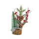 thumbnail image 2 of Mini árbol artificial de Navidad en miniatura con luz para decoración de fiestas y oficinas. piñas, 2 of 9