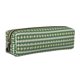 thumbnail image 1 of Fotbe Light Green Squares Estuche para Lápices de Cuero con Estampado, Estuche con Cremallera Resistente, Organizador Compacto y Elegante para Papelería, 1 of 7