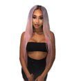 thumbnail image 2 of WXLCISI Women's Long Straight Ombre Wigs for Women Blue To Pink Colored Hair 16 Inches Synthetic Girls Party Wig, 2 of 7
