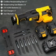 AILONGCITY 21 V Cordless Reciprocating Saw, 4.0 Ah, 3500 RPM
