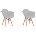 thumbnail image 1 of Set de dos sillas Eames con descansabrazo para Niños y Niñas (GRIS), 1 of 4