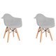 thumbnail image 1 of Set de dos sillas Eames con descansabrazo para Niños y Niñas (GRIS), 1 of 4