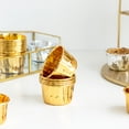 thumbnail image 4 of 100 moldes de papel rizados para pasteles, resistentes al calor, para muffins, cupcakes (rosa y dorado, 50 de cada uno), 4 of 6