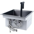 thumbnail image 6 of Miumaeov Hidden Kitchen Sink, Black Small Size Sunken Kitchen Sink Modern Balcony Sink Concealed Bar Sink Wear-Resistant Scratch-Resistant Stainless Steel Multifunctional Drain Basket, 6 of 7