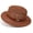 Brown, variant on Women's French Vintage Hollow Woven Flat Top Straw Hat with Belt Band, Wide Brim UV Protection Sun Hat for Summer Beach Vacation Outdoor Travel