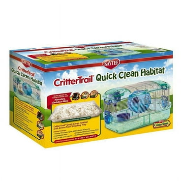 Super Pet- Container-Crittertrail Quick Clean Habitat- Multi Colored 16x10.5x10.5 In