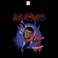 thumbnail image 5 of Boys' Husky Marvel Spider-Man: Into the Spider-Verse Miles Morales Splat Graphic Tee Black X Large, 5 of 6