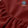 thumbnail image 6 of Bare Home Luxury 1800 Collection Fitted Sheet, Ultra-Soft, Deep Pocket, Queen, Rosewood, 6 of 8