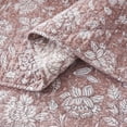 thumbnail image 6 of Lush Decor Zara Floral Block Reversible Cotton Quilt 3 Piece Set King/ Cal King Terracotta - Floral Bedding Set - Block Print Quilt - Vintage Coquette Decor, 6 of 10