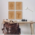 thumbnail image 2 of Stupell Industries Rustic Cottage Mushroom Sketches Graphic Art White Framed Art Print Wall Art, Set of 4, Design by Ziwei Li, 2 of 7