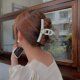 thumbnail image 3 of 2 Piezas Peinado de Mujer Garra de Mujer Pinza de Tiburón Acrílico Pinza de Pelo Corenne Pinza de Cola de Caballo Pinza de Pelo Peinado (Beige y Transparente), 3 of 4