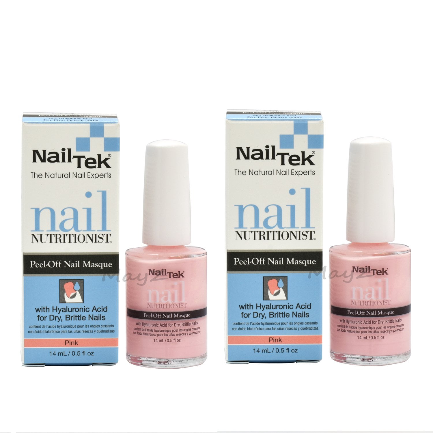 2 x nail tek nail nutritionist peel-off nail masque with hyaluronic 2 x Nail Tek Nail Nutritionist Peel-Off Nail Masque with Hyaluronic