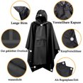 thumbnail image 2 of Poncho de lluvia para mujeres y hombres, chaquetas impermeables para la lluvia, capa para la lluvia, unisex, poncho para la lluvia, poncho para bicicleta, impermeable multifuncional 3 en 1 para caza,, 2 of 5