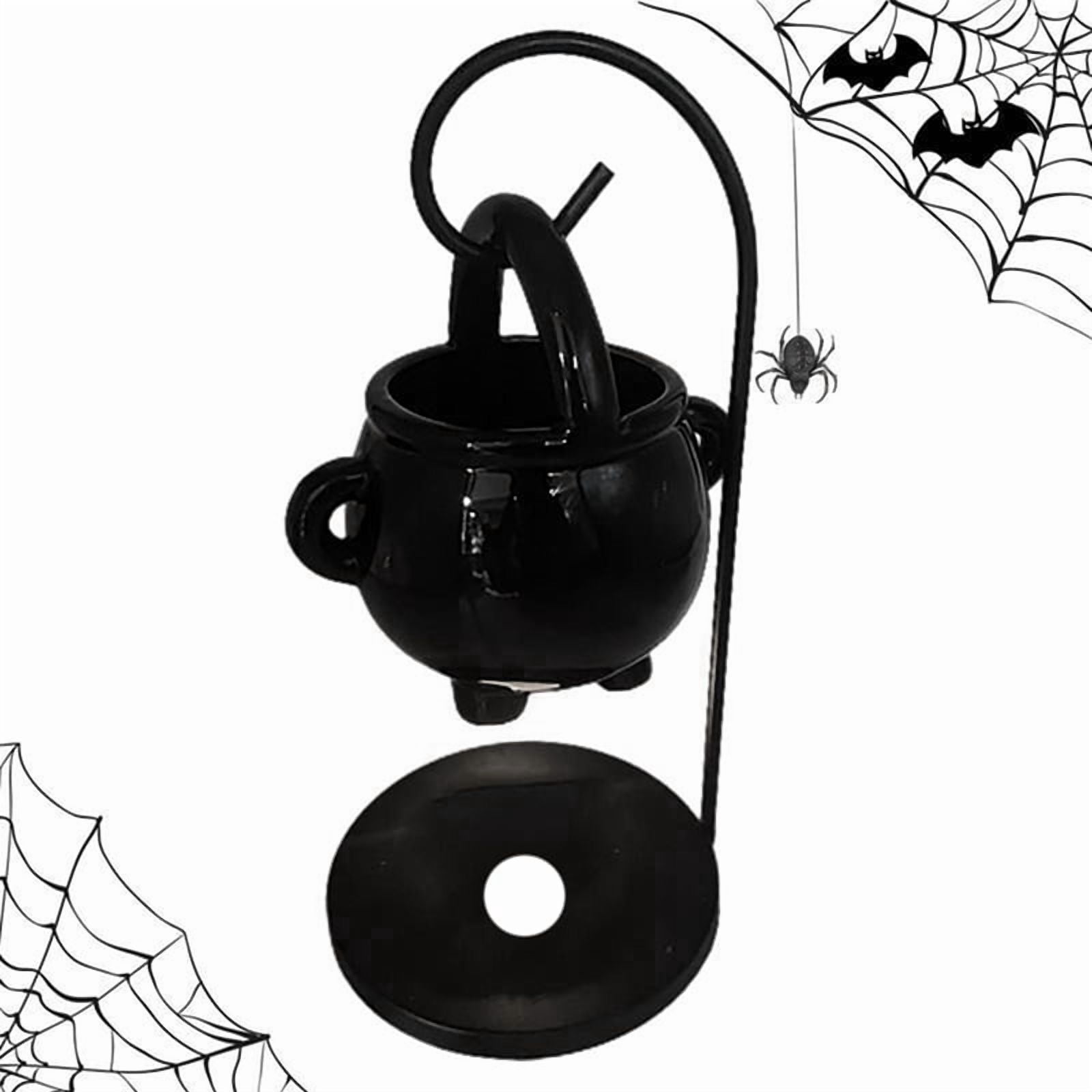 2X Hanging Cauldron Wax Burner Witch Caldron Pot Candle Holder Essential Oil Incense Aroma Diffuser Candle Tealight