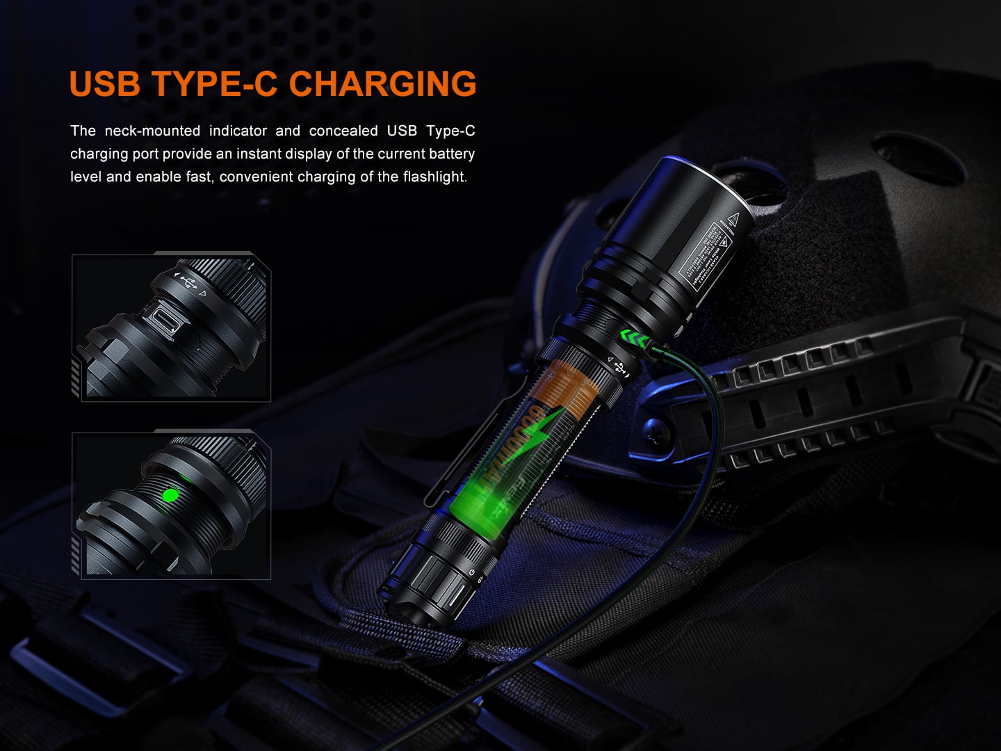 Fenix TK30R 1640 Yard Long-Throwing Tactical LEP Flashlight + LumenTac Organizer