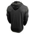 thumbnail image 5 of Txeol Henley Hoodie Shirts for Men Casual Long Sleeve Pullover Fall Winter Hooded Sweatshirt with Pocket,Black,XXXL, 5 of 9