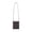 Charcoal Gray, variant on Prism Matte Finish Shoulder Bag Soft Sheen Triangular Construction Shape-Retaining Crossbody Bag