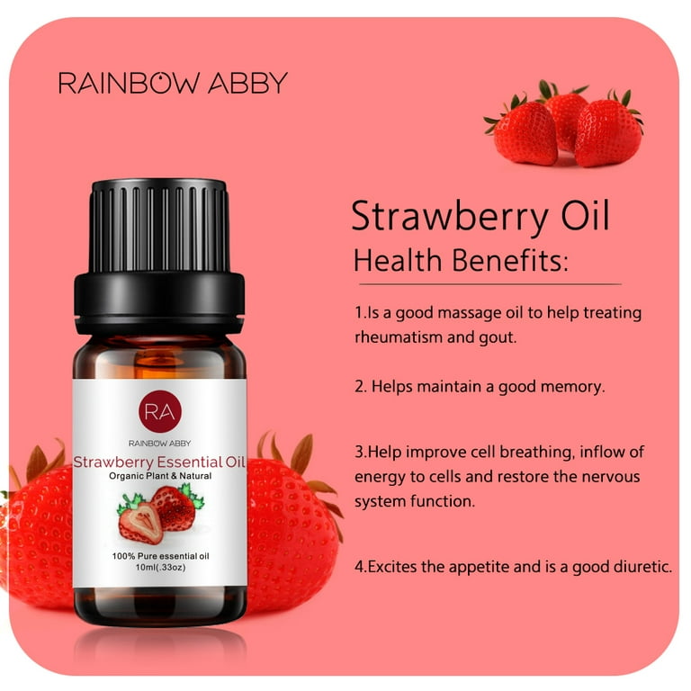 Rainbow Abby Vanilla Essential Oil 100% Pure Organic Plant Natural Flower  Essential Oil for Diffuser, Message, Skin Care, Sleep - 10ML