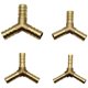 thumbnail image 1 of Juego de 4 conectores de manguera neumática de latón estriado para combustible, aire, agua y gasóleo (6 mm, 8 mm, 10 mm, 12 mm), 1 of 5