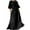 Black, variant on Meichang Womens Cotton Linen Maxi Dresses Flowy Tie Waisted Tunic Dresses Solid Crew Neck Short Sleeve Side Slit Dresses Summer Beach Casual Long Dresses with Pockets Black XL