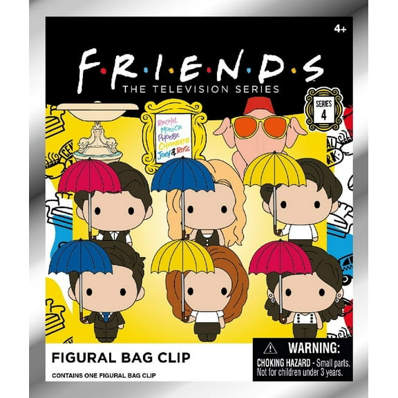 Warner Bros. 3D Figural Foam Bag Clip Friends Series 4 Mystery Pack