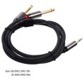 thumbnail image 4 of Guitar Speaker Cable Splitter Audio Mixer Sound Bar for 3.5mm to 6.35mm Adapter, 4 of 6