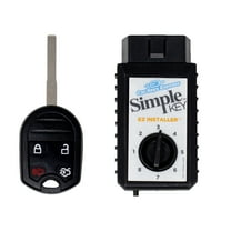 Car Keys Express Ford Simple Key - 4 Button Remote and Key Combo with High Security Blade Car Key Fob