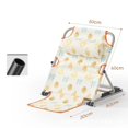 thumbnail image 3 of Luzkey Dossier de Lit Soutien du Dos Réglable Portable Changement d'Angle Fauteuil Inclinable Sans Pieds Cale pour Lecture Assise Manger Se Reposer Plage Ethnique, 3 of 4